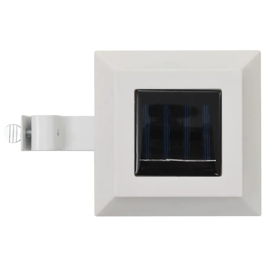 Lampe solaire à LED carrée d'extérieur 6 pcs 12 cm Blanc - 5