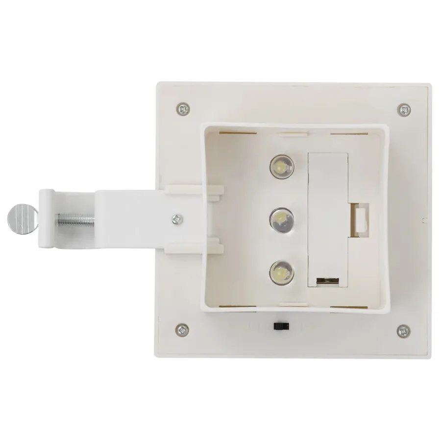 Lampe solaire à LED carrée d'extérieur 6 pcs 12 cm Blanc - 7