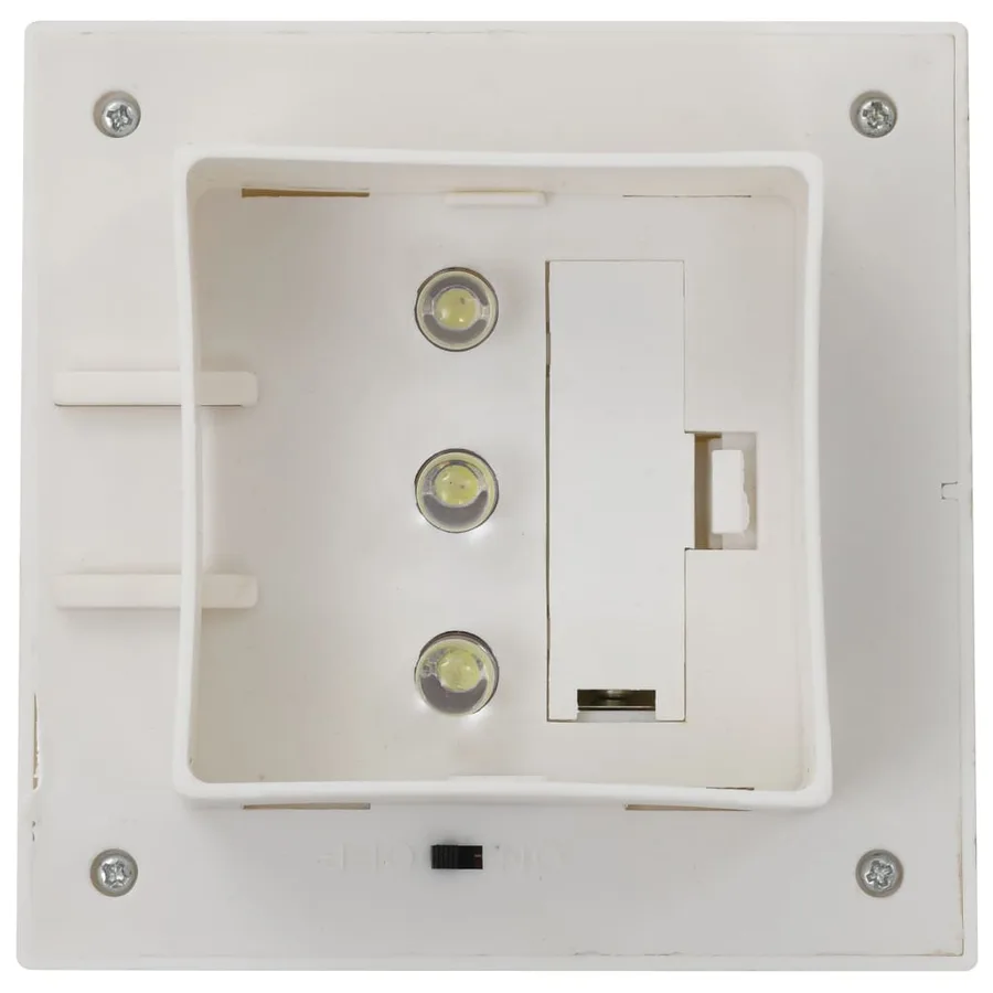 Lampe solaire à LED carrée d'extérieur 6 pcs 12 cm Blanc - 8