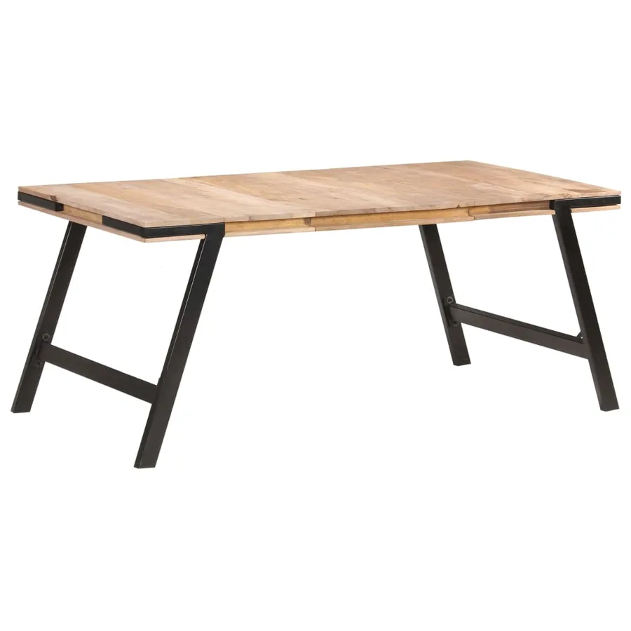 Table à manger 180x90x76 cm Bois de manguier massif - 7