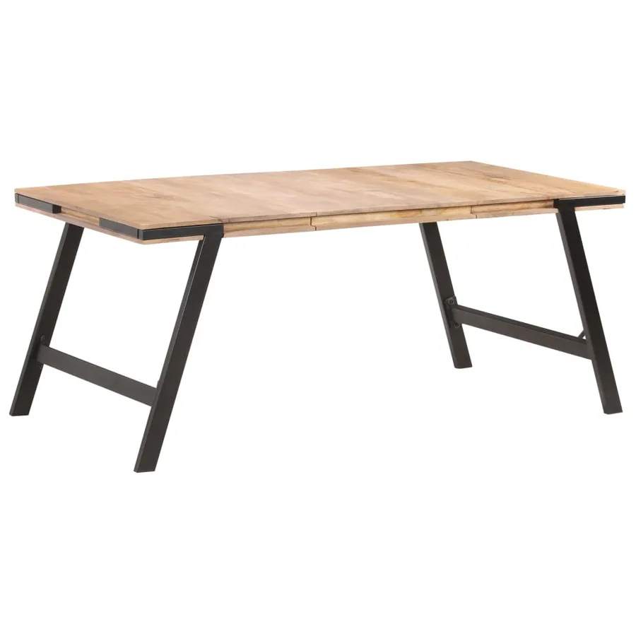 Table à manger 180x90x76 cm Bois de manguier massif - 8