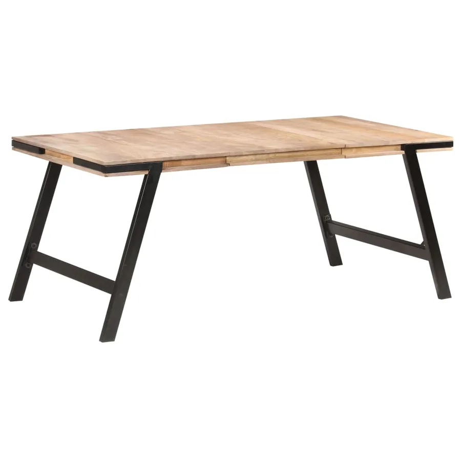 Table à manger 180x90x76 cm Bois de manguier massif - 9