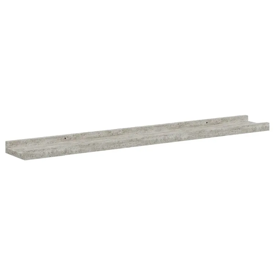 Étagères murales 4 pcs Gris béton 80x9x3 cm - 5