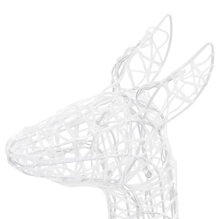 Famille de rennes de décoration Acrylique 300 LED blanc chaud - 10