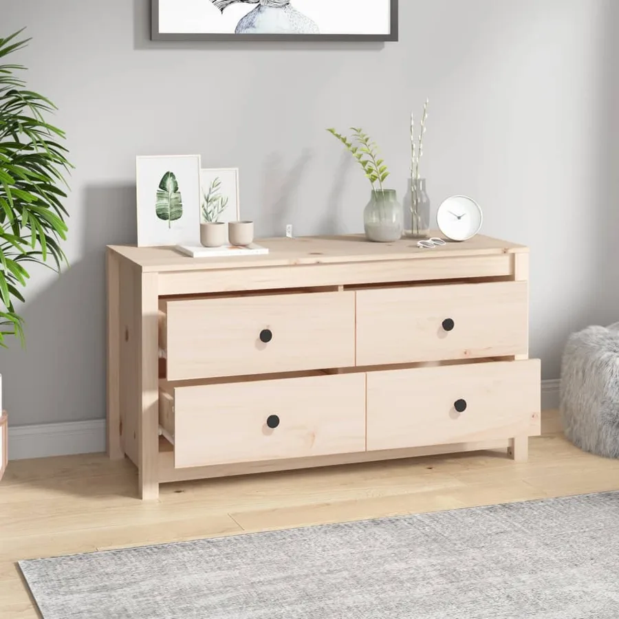 Armoire latérale 100x40x54 cm Bois de pin massif - 6
