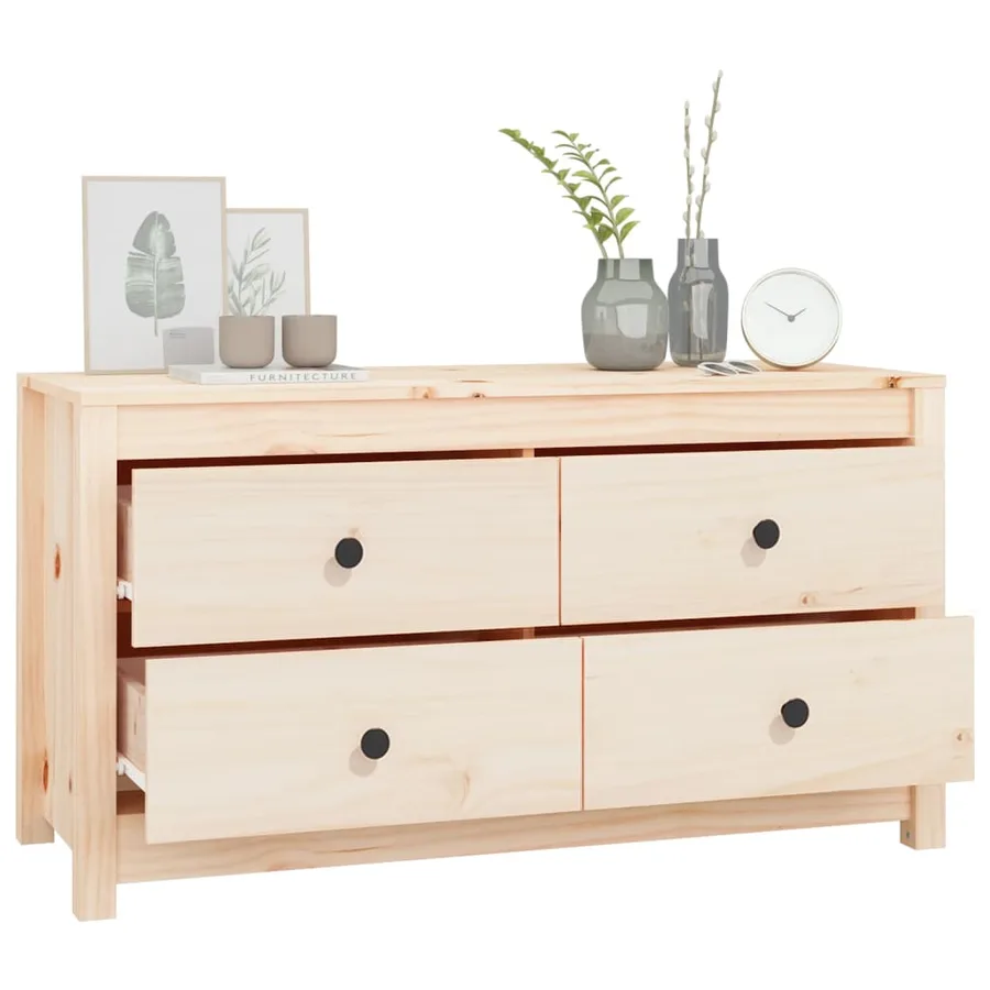 Armoire latérale 100x40x54 cm Bois de pin massif - 7