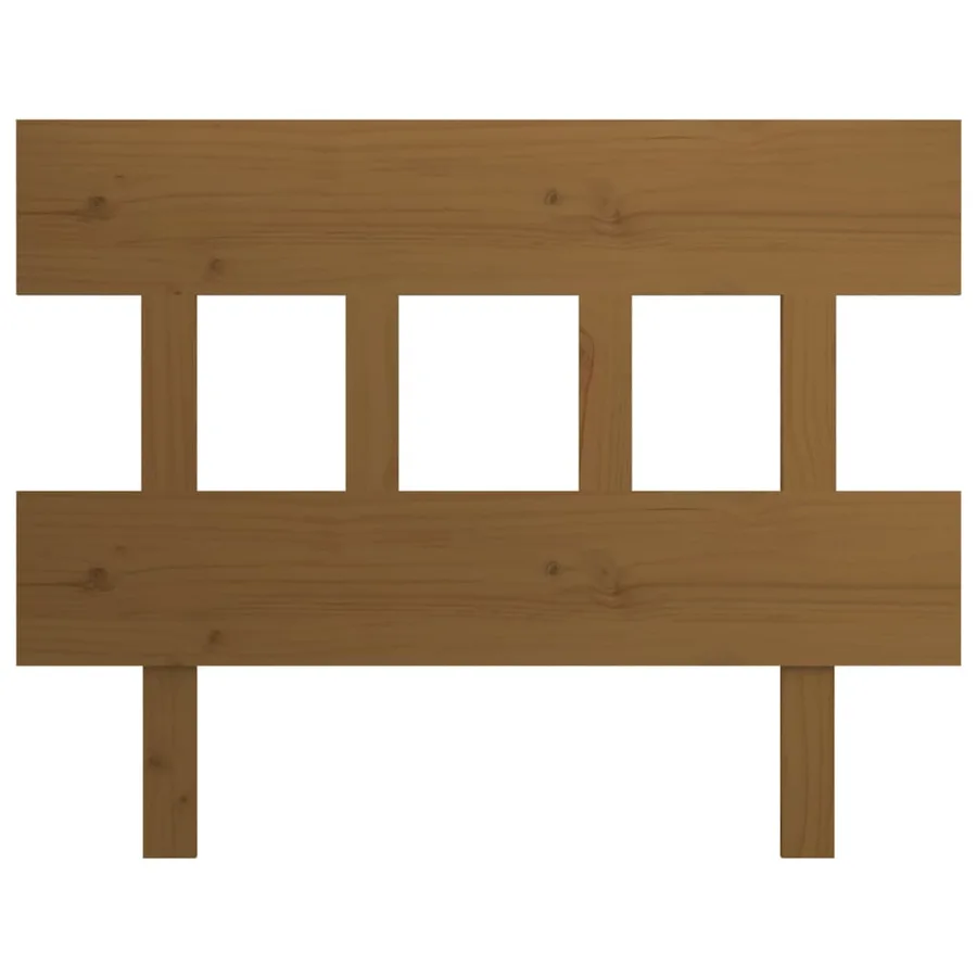 Tête de lit Marron miel 93,5x3x81 cm Bois massif de pin - 3