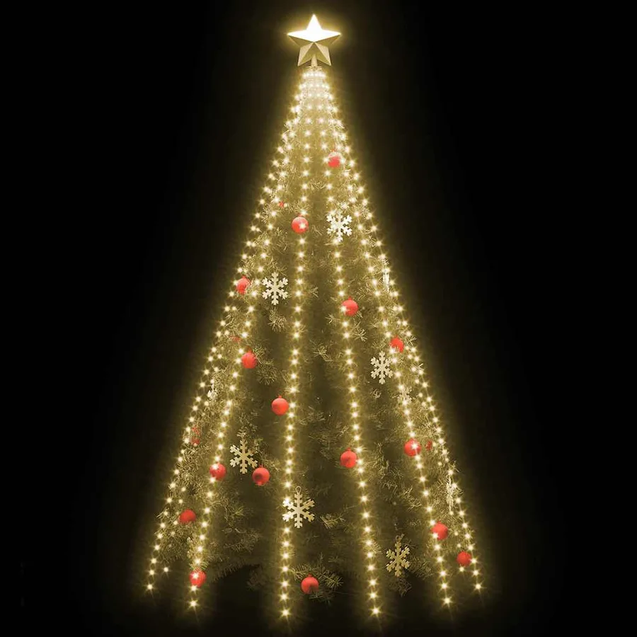 Guirlande lumineuse filet d'arbre de Noël 500 LED 500 cm - 4