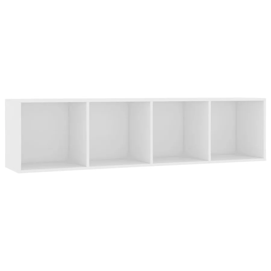 Bibliothèque/Meuble TV Blanc 143x30x36 cm - 2