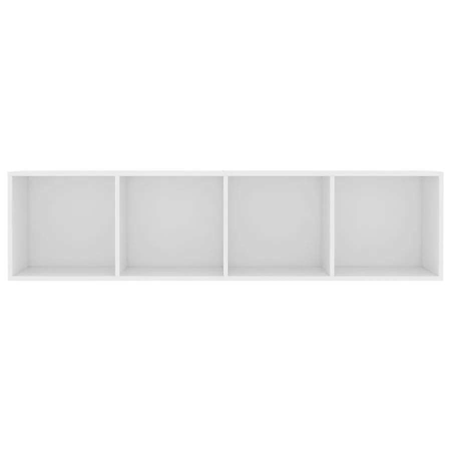 Bibliothèque/Meuble TV Blanc 143x30x36 cm - 6