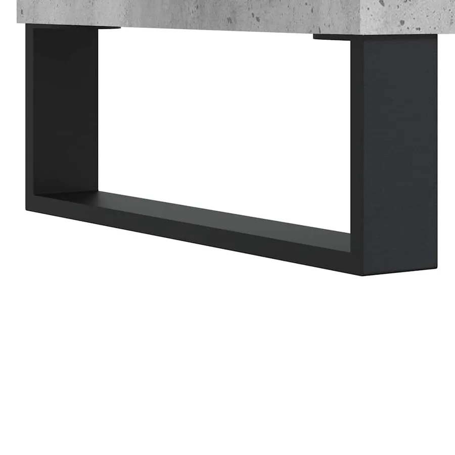 Armoire salle de bain gris béton 80x33x60cm bois d'ingénierie - 11