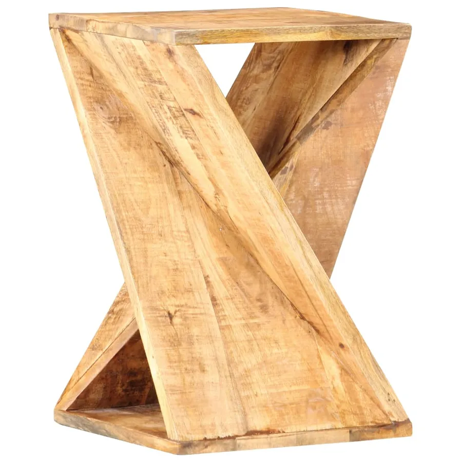 Table d'appoint 35x35x55 cm Bois de manguier massif - 7