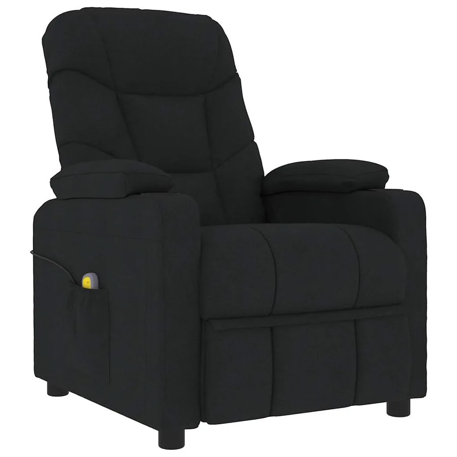 Fauteuil inclinable Noir Tissu - 2