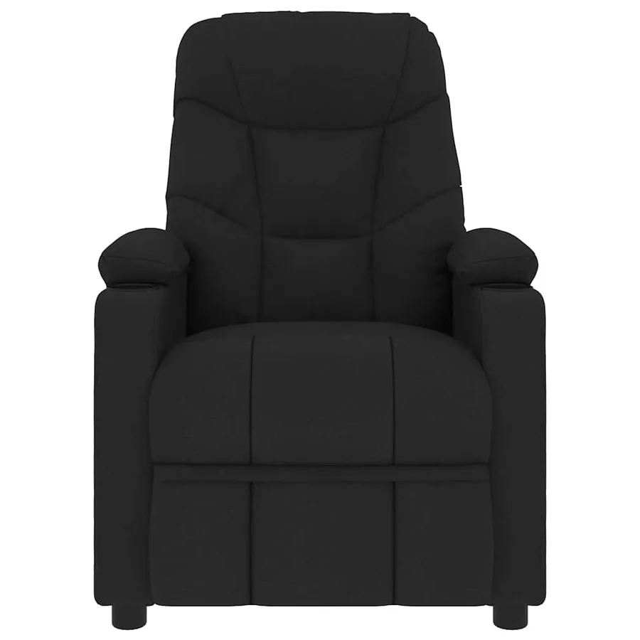 Fauteuil inclinable Noir Tissu - 3