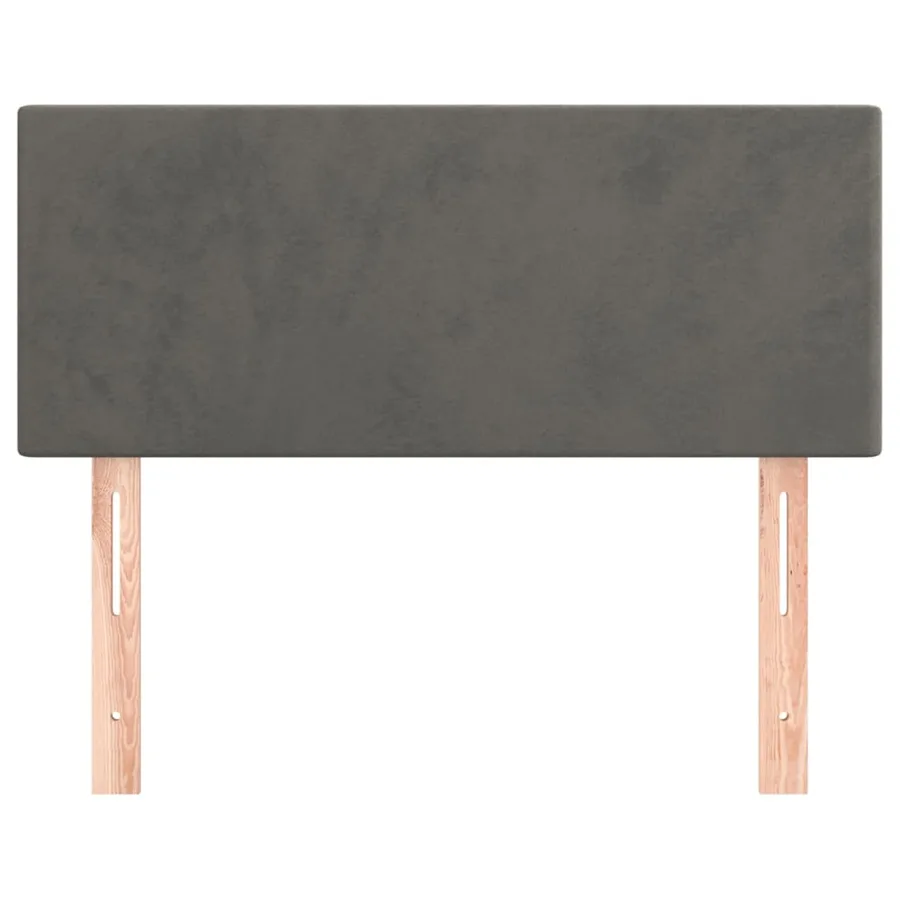 Tête de lit Gris foncé 80x5x78/88 cm Velours - 3