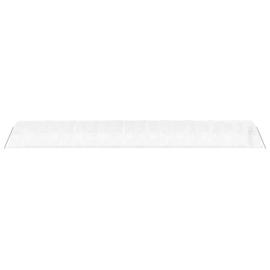 Serre avec cadre en acier blanc 100 m² 20x5x2,3 m - 5