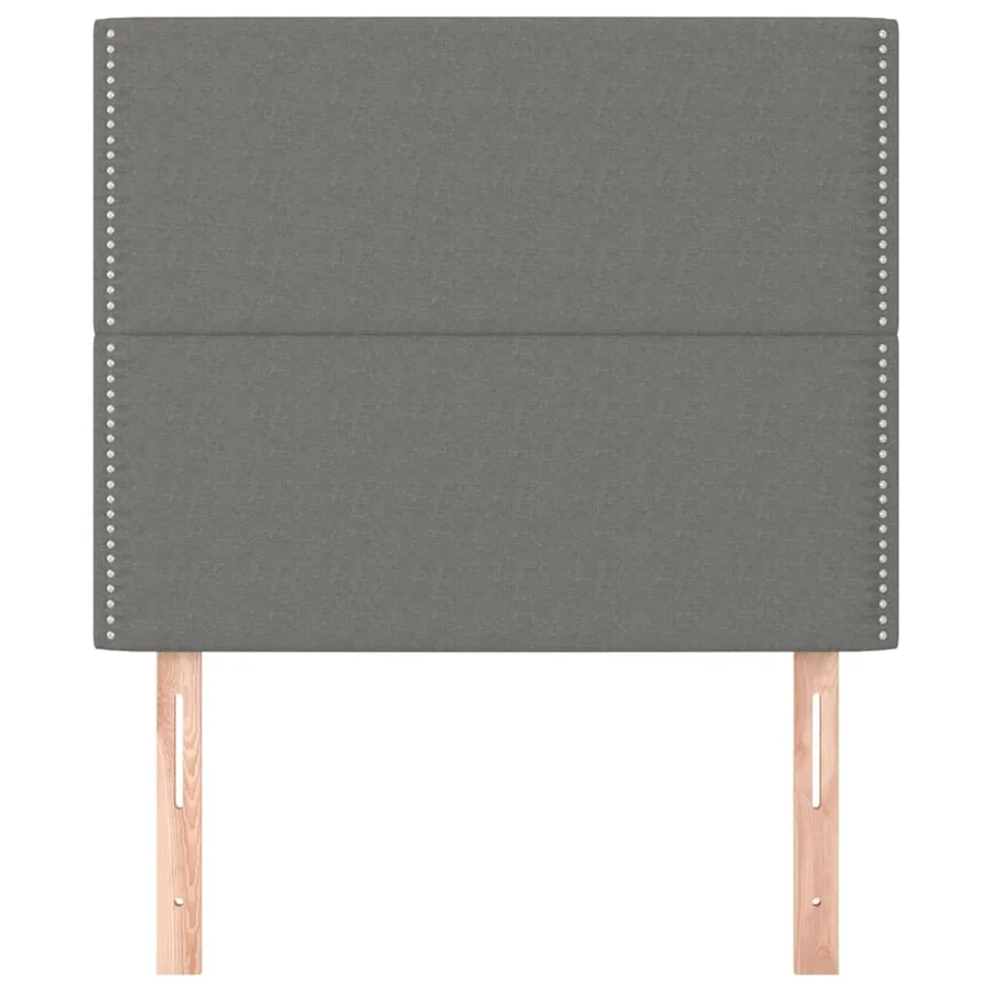 Tête de lit Gris foncé 100x5x118/128 cm Tissu - 3