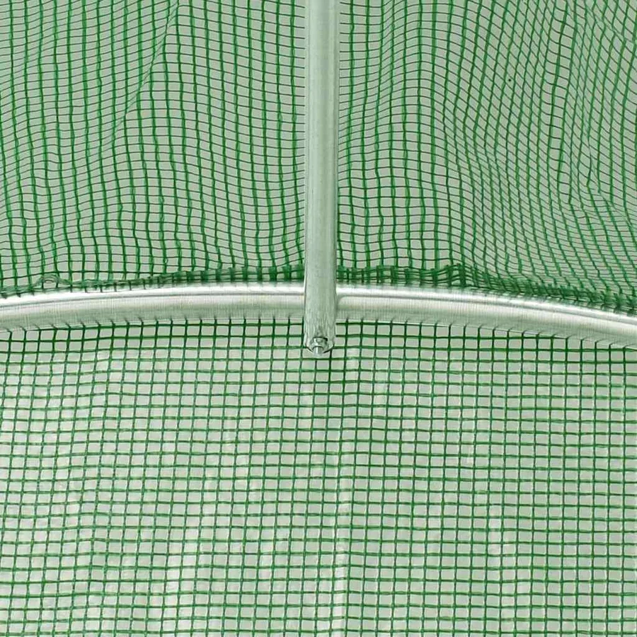 Serre avec cadre en acier vert 60 m² 12x5x2,3 m - 9