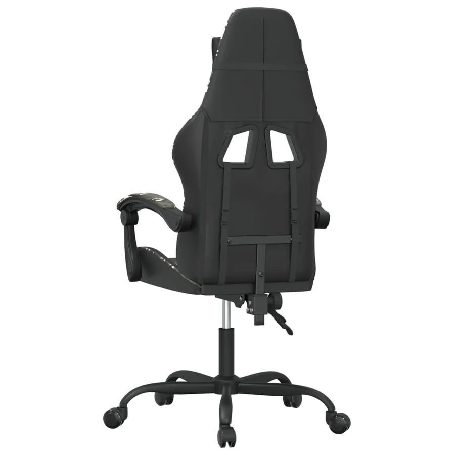 Chaise de jeu Noir et camouflage Similicuir - 5