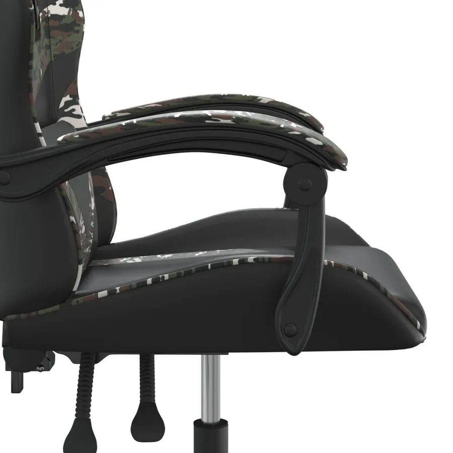 Chaise de jeu Noir et camouflage Similicuir - 9