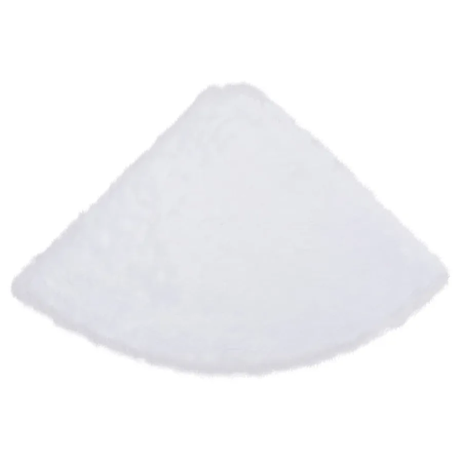 Jupe de sapin de Noël blanche 90 cm en fausse fourrure - 4