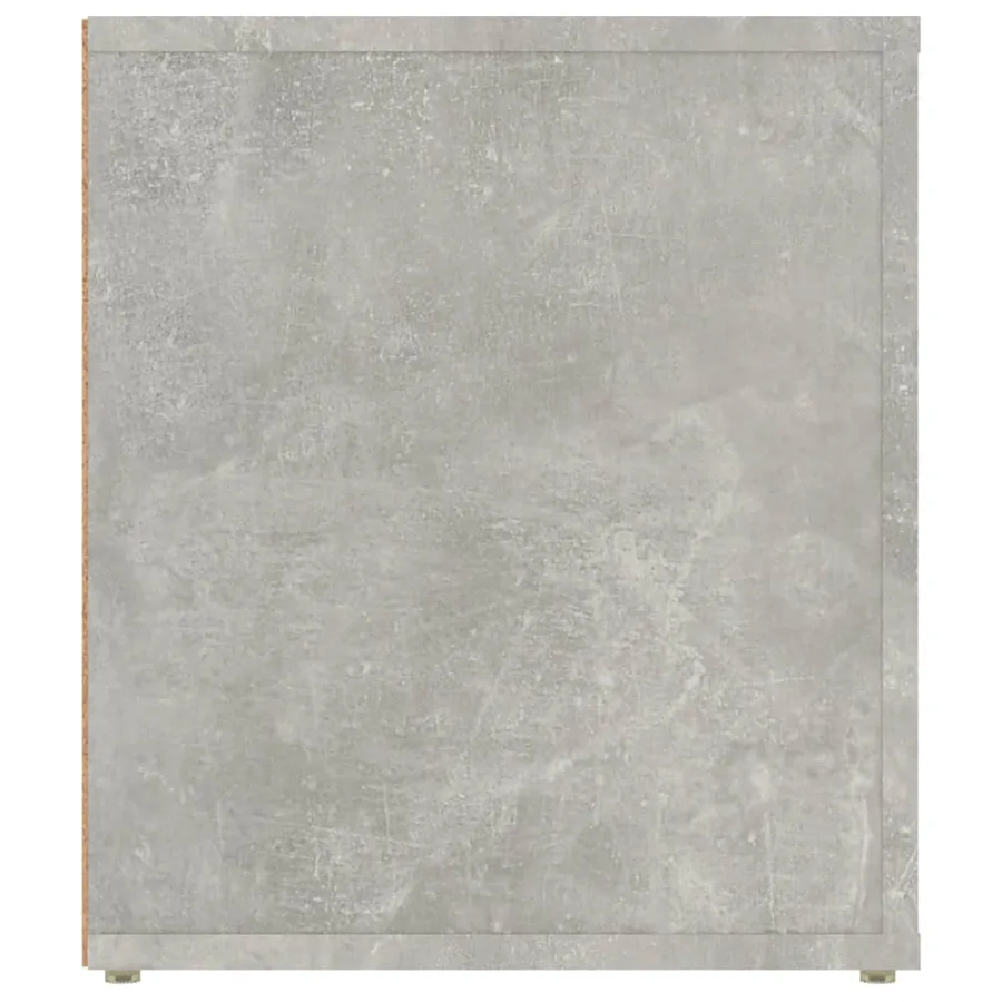 Meuble TV Gris béton 100x35x40 cm Bois d'ingénierie - 8