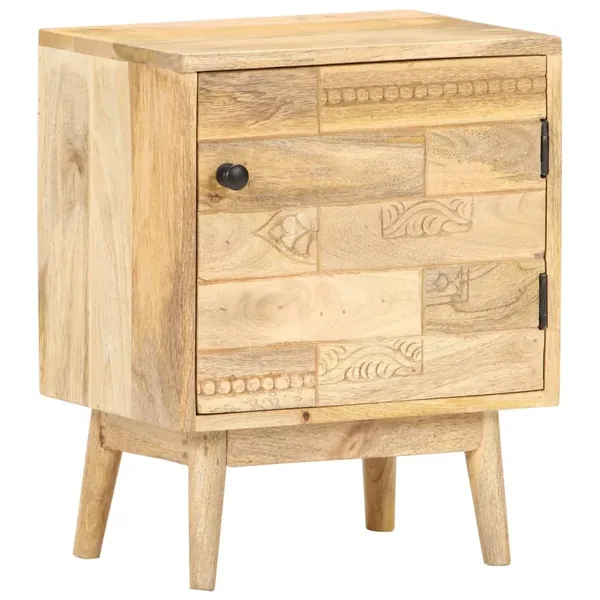 Table de chevet 40x30x50 cm Bois de manguier massif