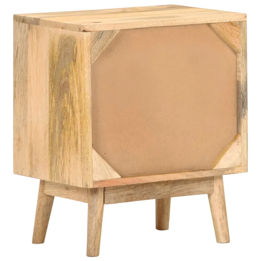 Table de chevet 40x30x50 cm Bois de manguier massif - 4