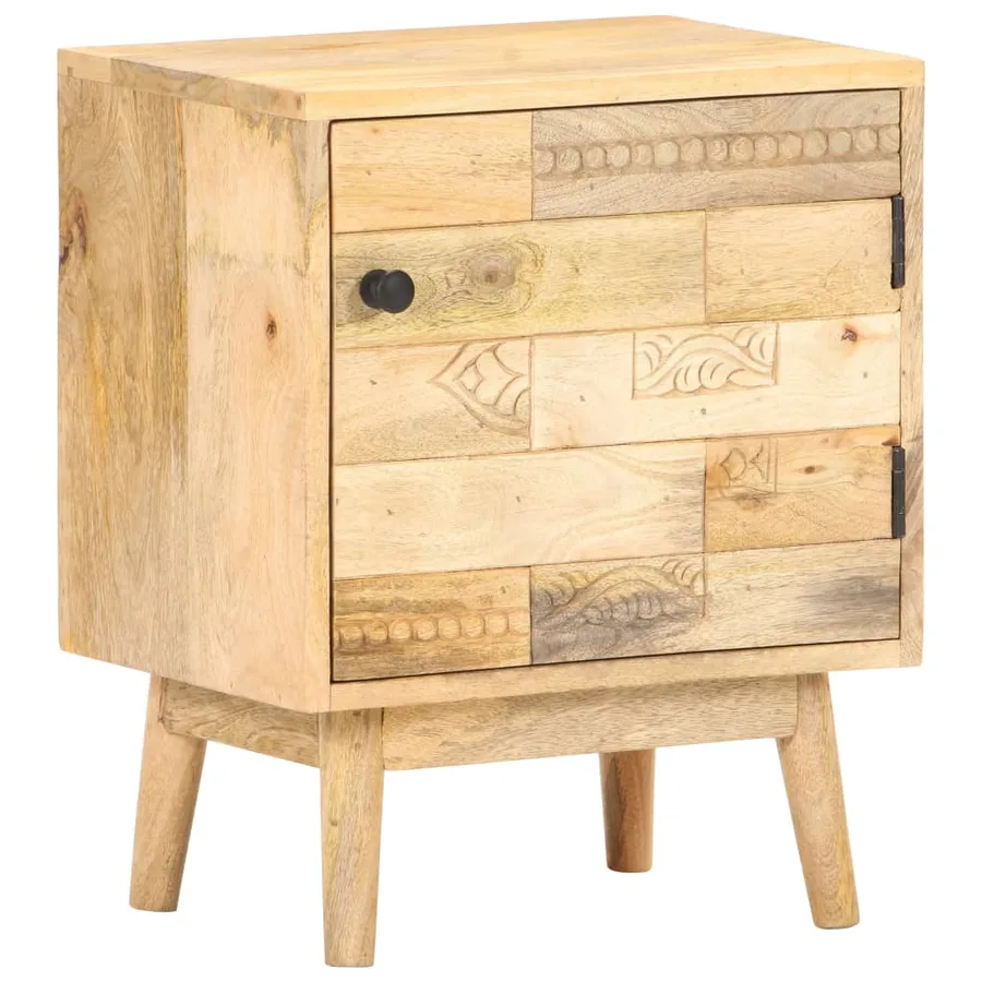 Table de chevet 40x30x50 cm Bois de manguier massif - 8