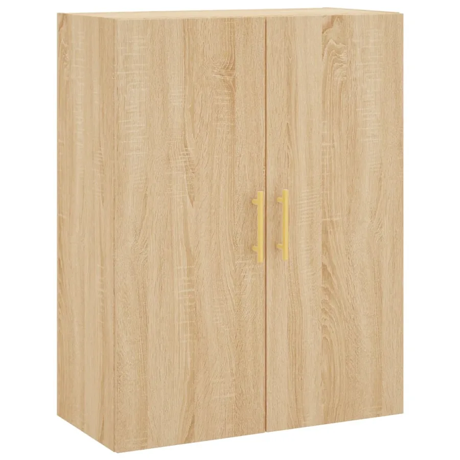Buffet haut Chêne sonoma 69,5x34x180 cm Bois d'ingénierie - 5