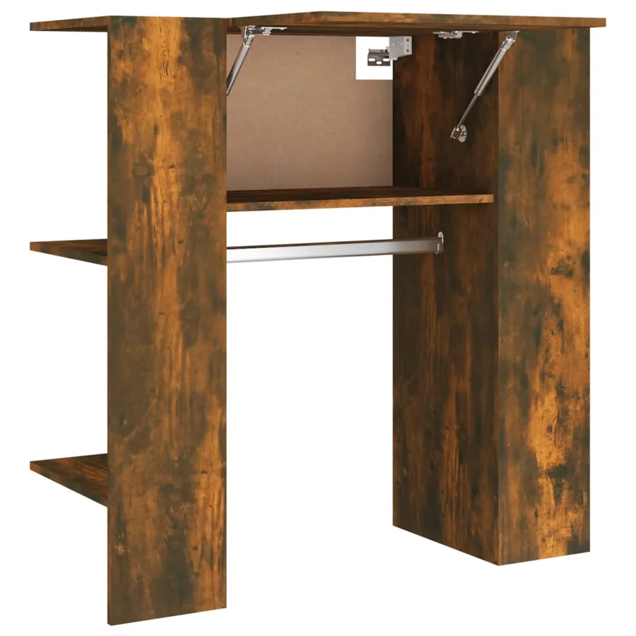 Armoire de couloir Chêne fumé 97,5x37x99 cm Bois d'ingénierie - 2