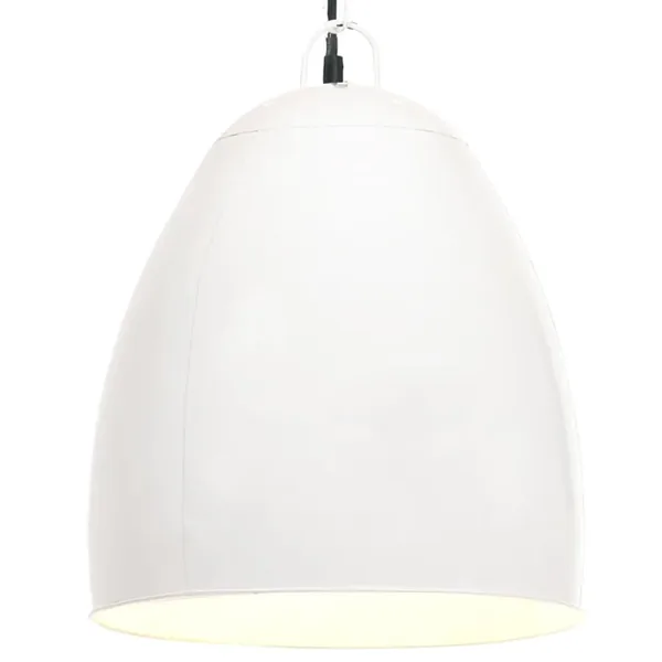 Lampe suspendue industrielle 25 W Blanc Rond 42 cm E27