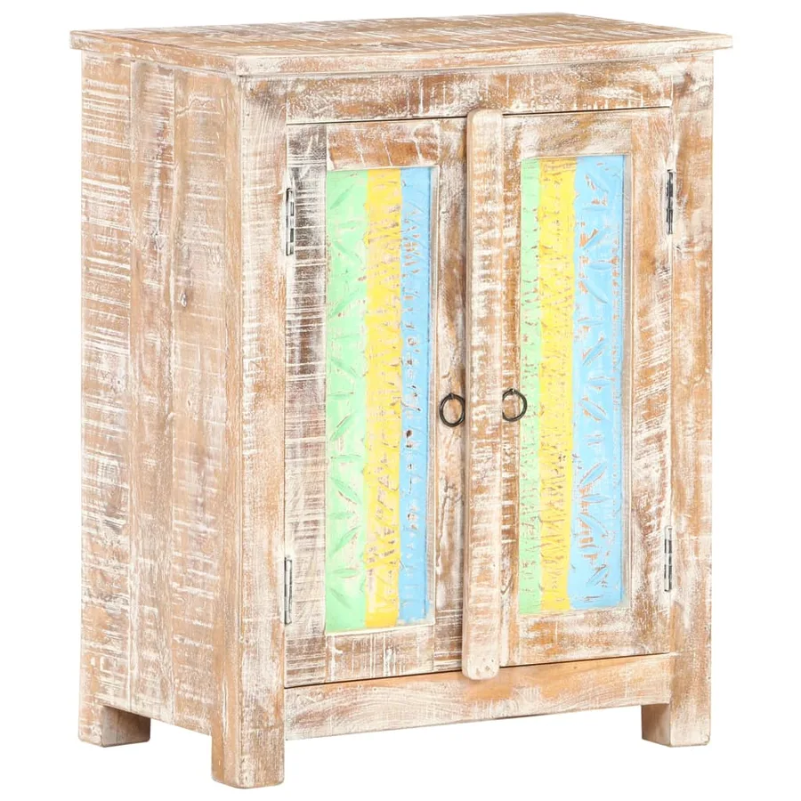 Buffet 61x35x76 cm Bois d'acacia brut - 10