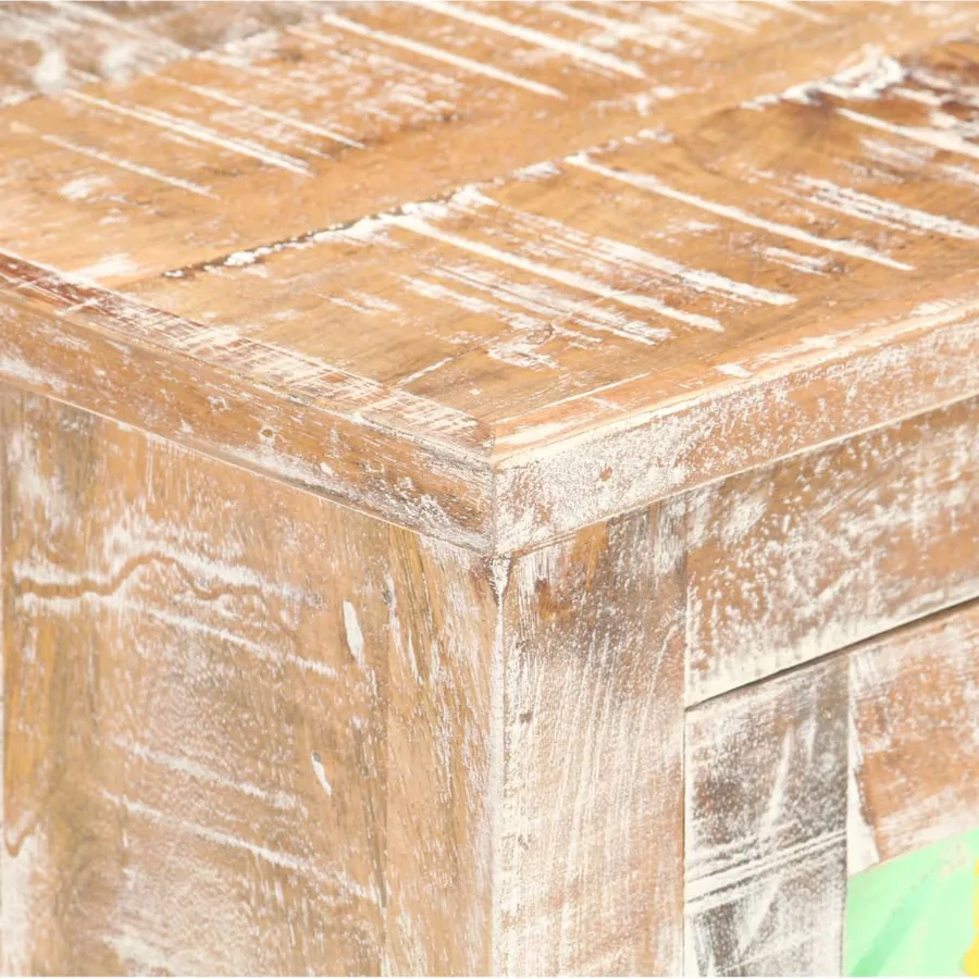 Buffet 61x35x76 cm Bois d'acacia brut - 5