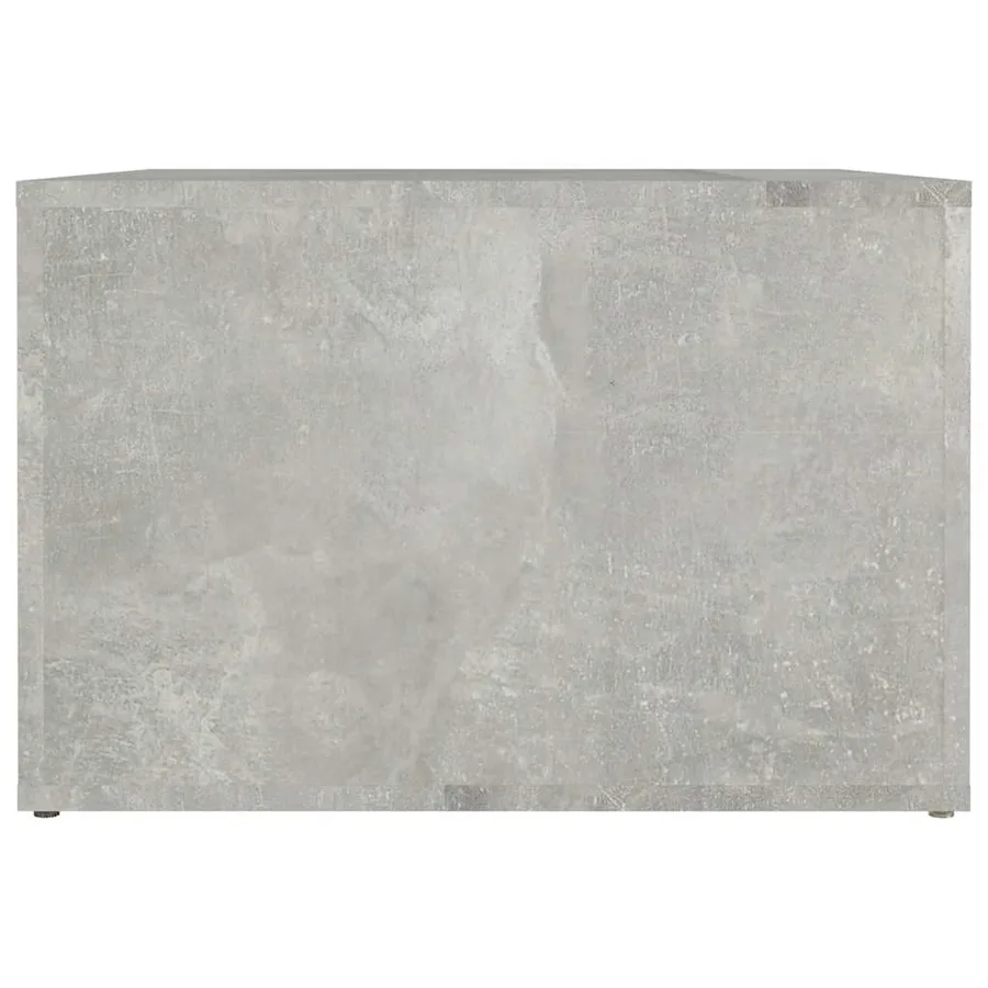 Table de chevet Gris béton 57x55x36 cm Bois d'ingénierie - 6
