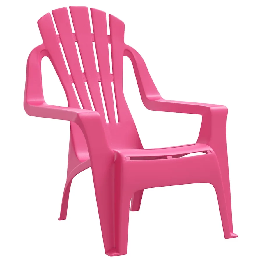 Chaises de jardin pour enfants lot de 2 rose 37x34x44 cm PP - 3
