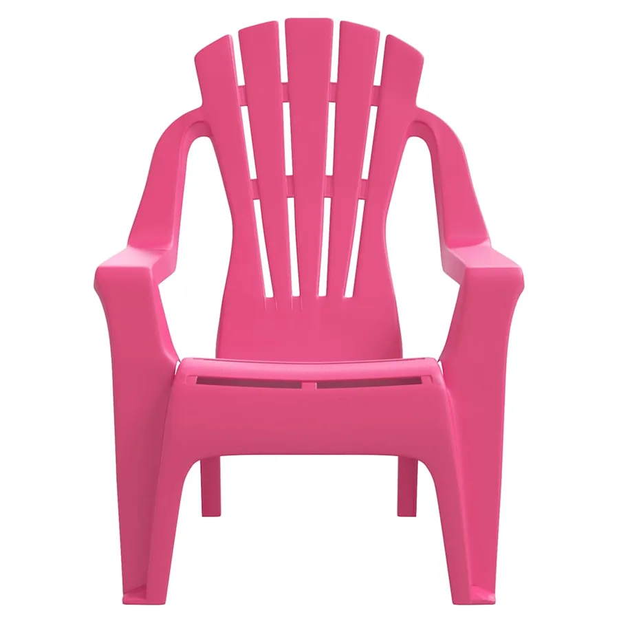 Chaises de jardin pour enfants lot de 2 rose 37x34x44 cm PP - 4