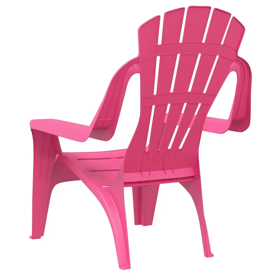 Chaises de jardin pour enfants lot de 2 rose 37x34x44 cm PP - 6