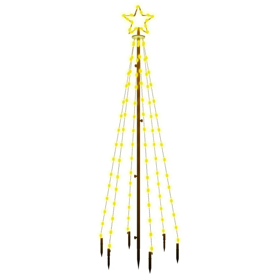 Sapin de Noël avec piquet Blanc chaud 108 LED 180 cm - 2