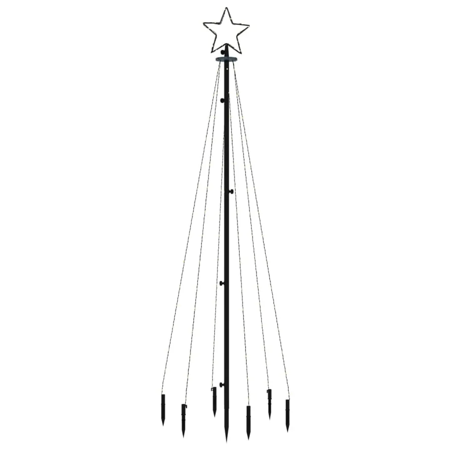 Sapin de Noël avec piquet Blanc chaud 108 LED 180 cm - 3