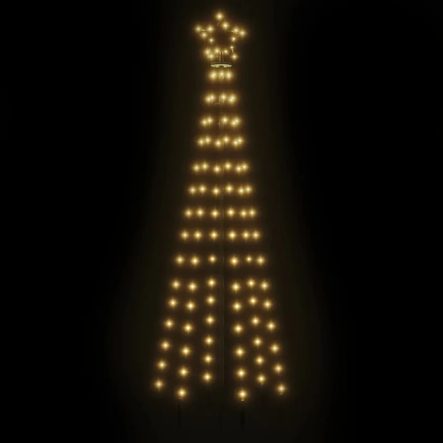 Sapin de Noël avec piquet Blanc chaud 108 LED 180 cm - 4
