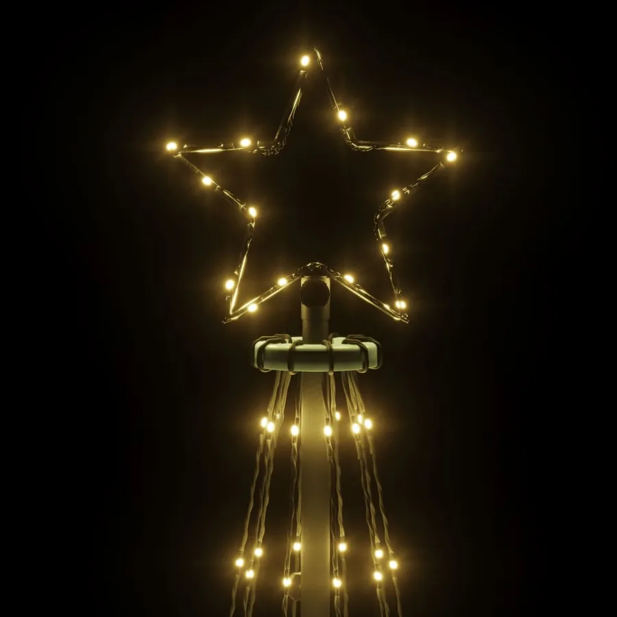 Sapin de Noël avec piquet Blanc chaud 108 LED 180 cm - 5