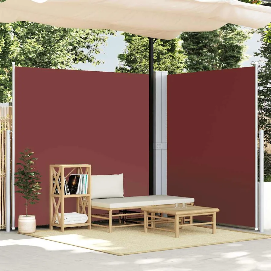 Auvent latéral rétractable Marron 220x600 cm