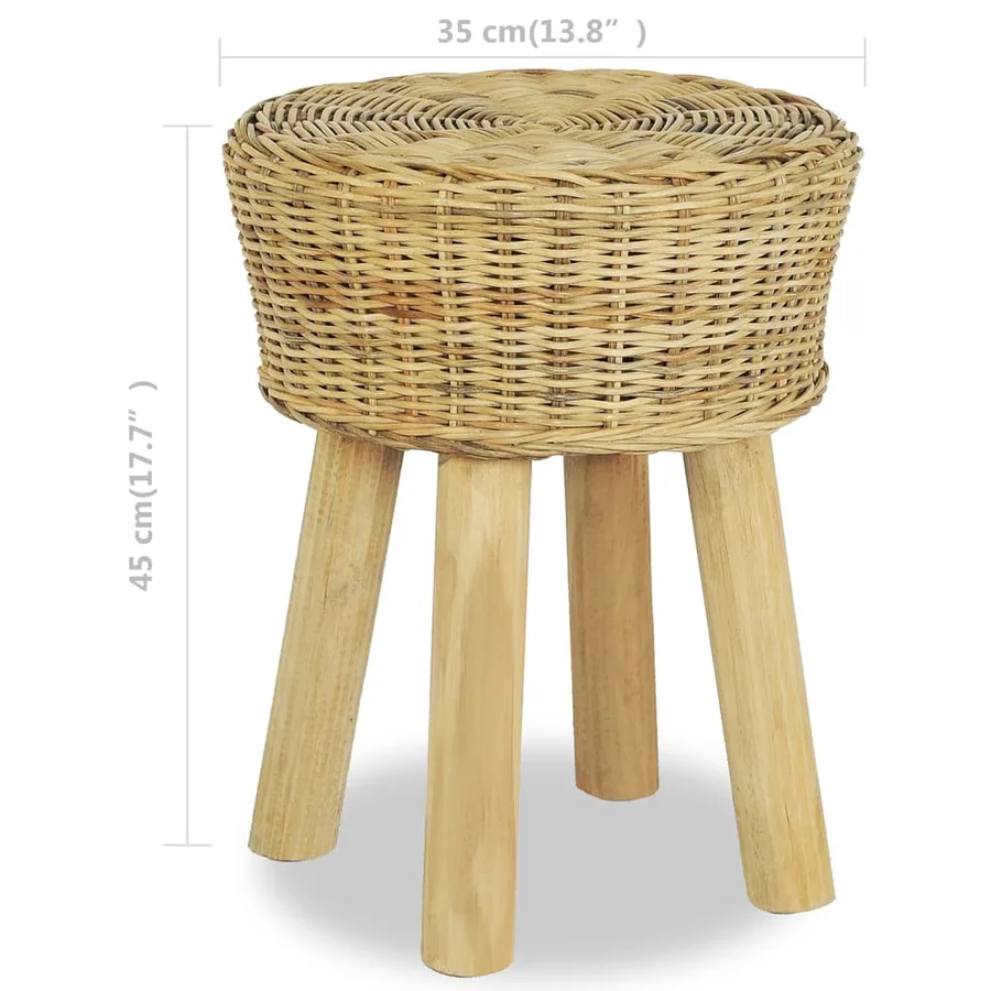 Tabouret de bar Rotin naturel - 4