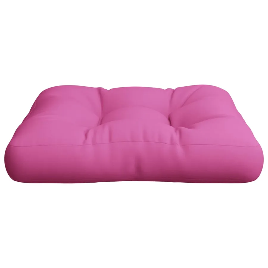 Coussin de palette rose 60x60x12 cm tissu - 4