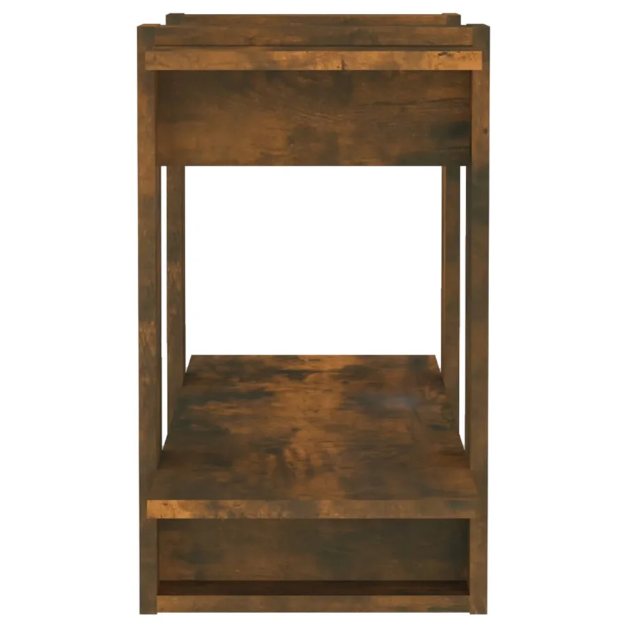 Bibliothèque/Séparateur de pièce Chêne fumé 80x30x51 cm - 6