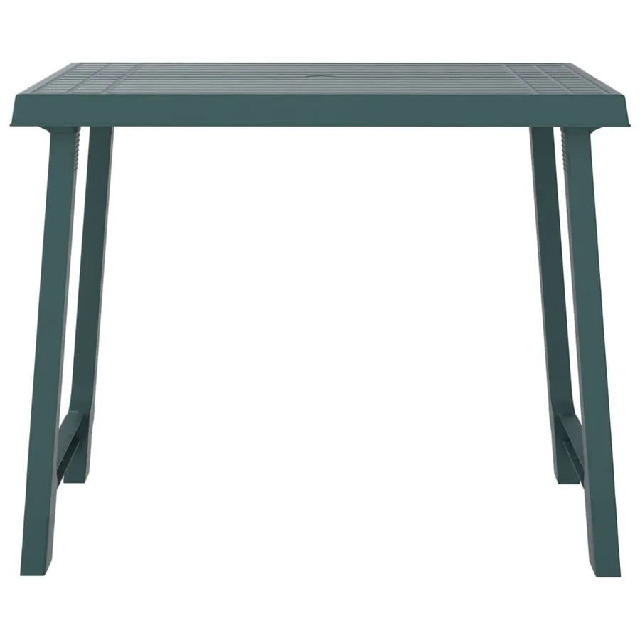 Table de camping vert 79x56x64 cm PP aspect de bois - 3