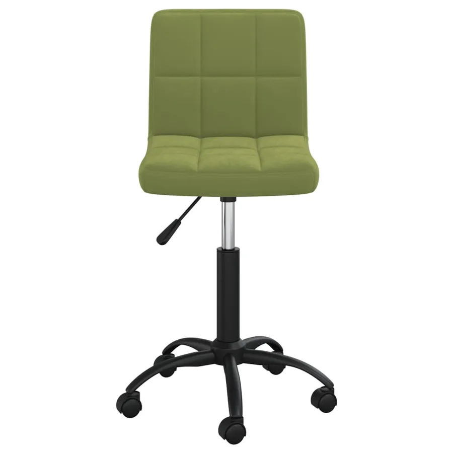 Chaise pivotante de salle à manger Vert clair Velours - 2