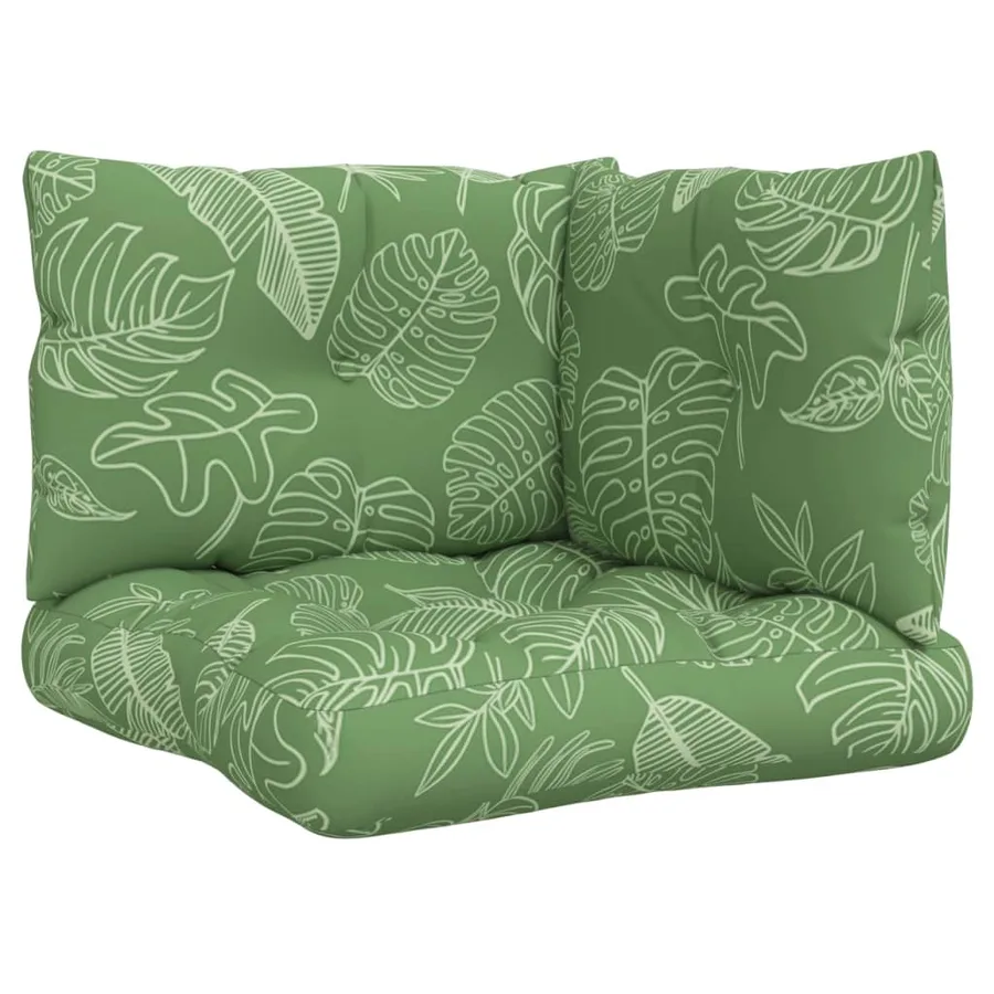 Coussins de palette lot de 3 motif de feuilles tissu Oxford - 2