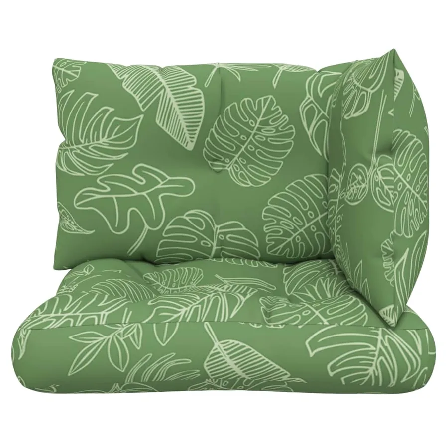 Coussins de palette lot de 3 motif de feuilles tissu Oxford - 4